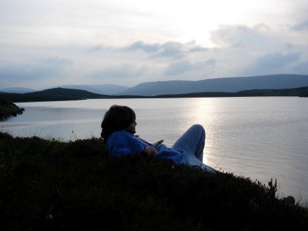 Romain sunset sur le Loch Votrachan