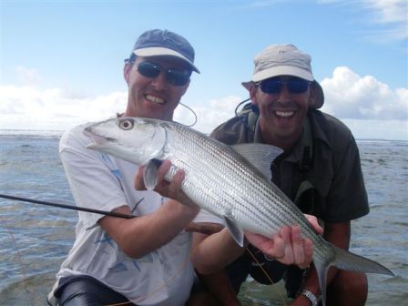 My first Bonefish avec Alexis. Guada Noel 06